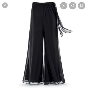 palazzo wide leg chiffon pants very classy pull on